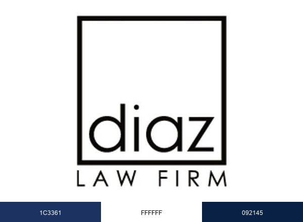 Diaz Law Firm brand color palette