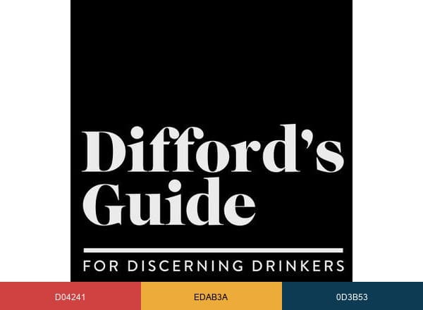 Difford's Guide brand color palette