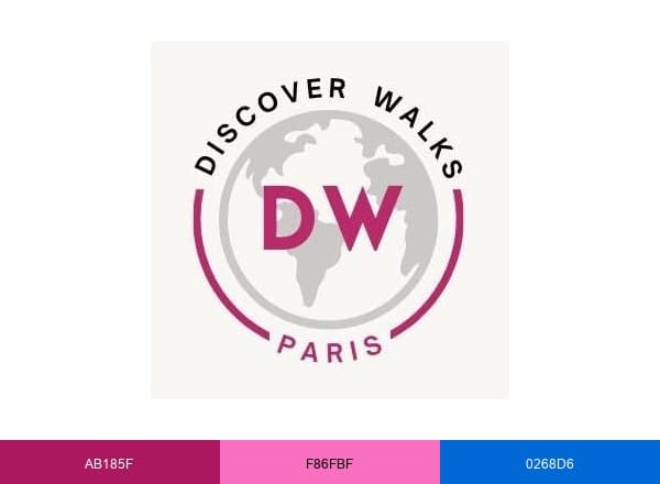 Discover Walks Paris brand color palette