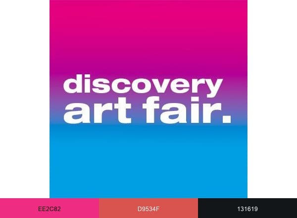 DISCOVERY ART FAIR brand color palette