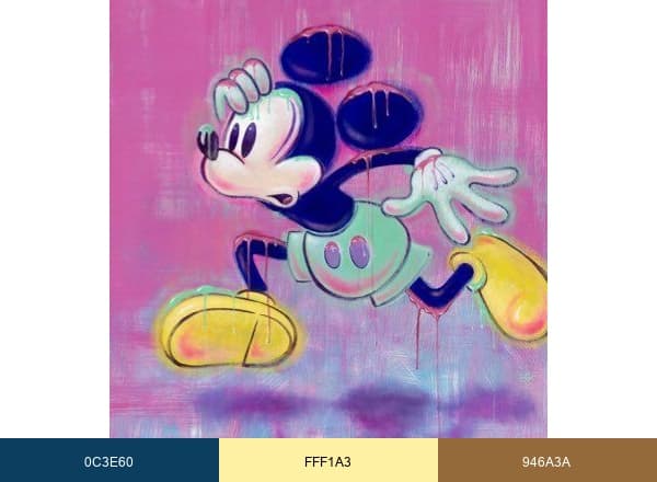 Disney Fine Art brand color palette