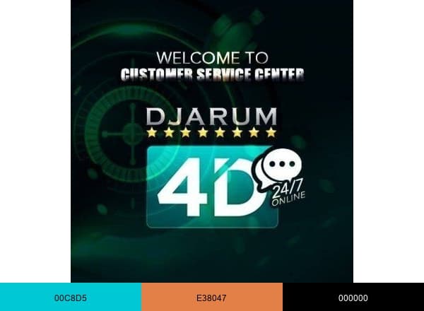 Djarum4d brand color palette