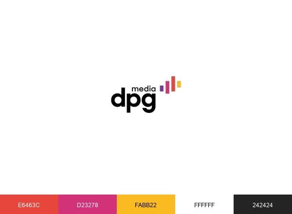 DPG Media brand color palette