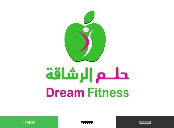 Dream Fitness brand color palette