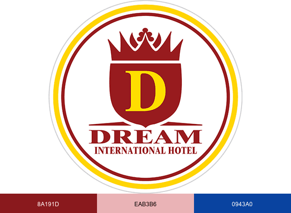 Dream International Hotel brand color palette