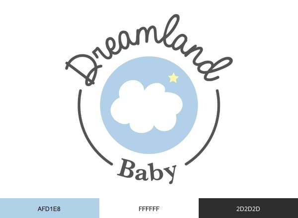 Dreamland Baby brand color palette