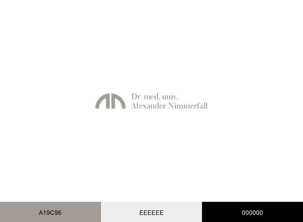 Dr. Nimmerfall brand color palette