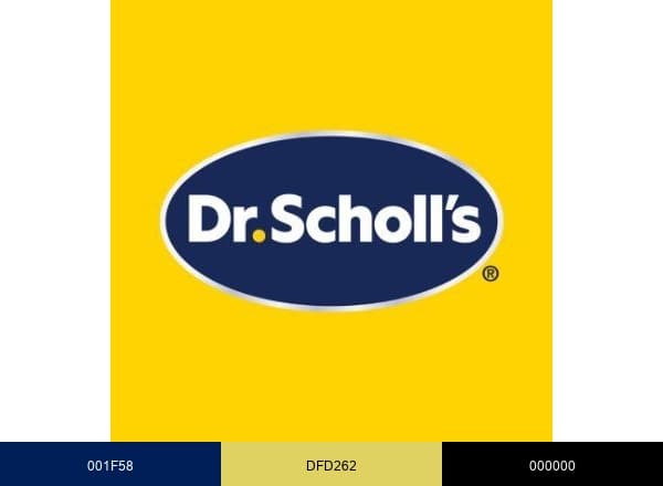 Dr. Scholl's brand color palette