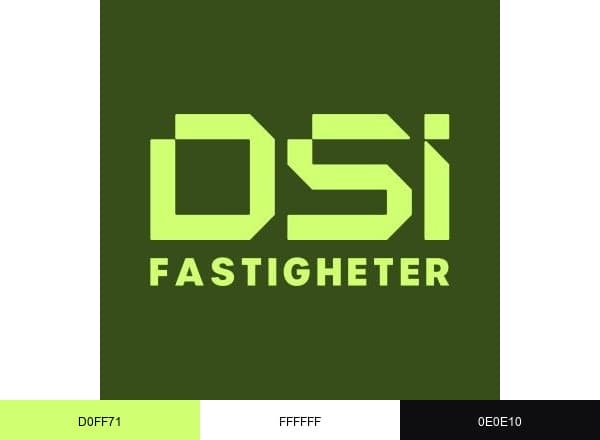 DSI Fastigheter brand color palette
