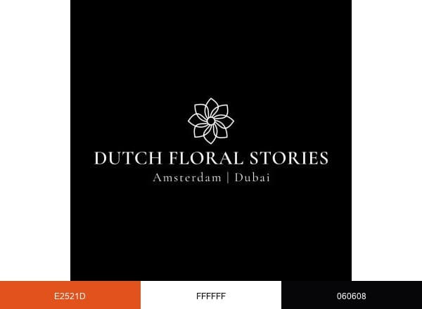 Dutch Floral Stories brand color palette