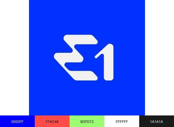 E1 Series brand color palette