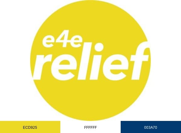 E4E Relief brand color palette