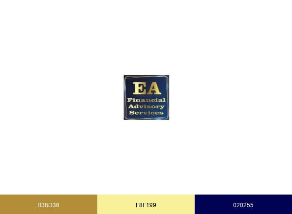 EA Financial Advisory Services brand color palette
