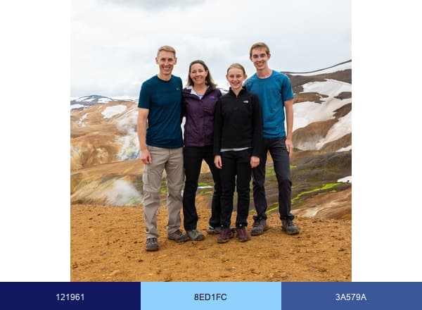 Earth Trekkers brand color palette