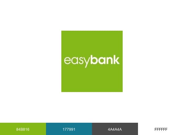 Easybank brand color palette