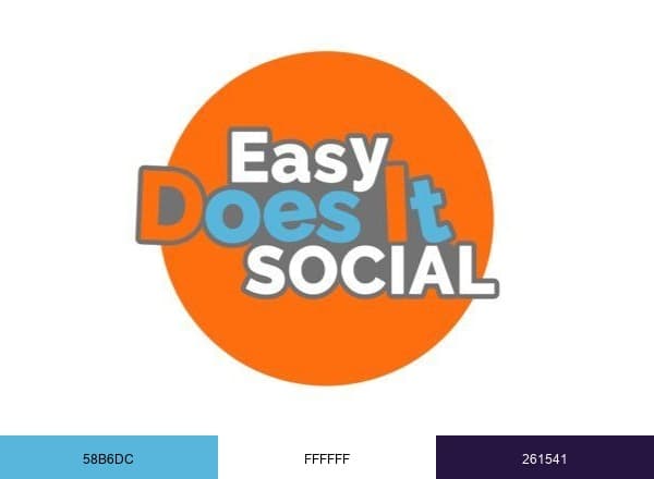 Easydoesitsocial brand color palette