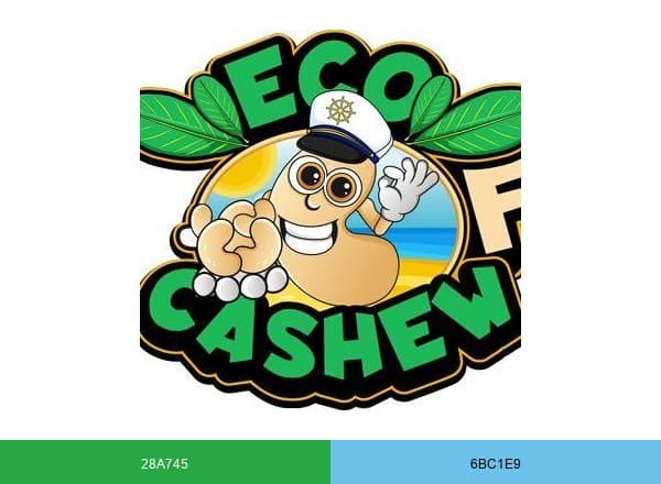 Eco Cashew Community brand color palette