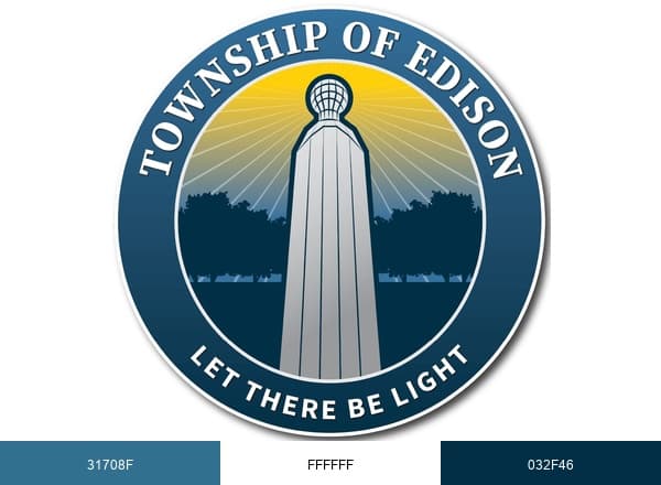 Township of Edison brand color palette