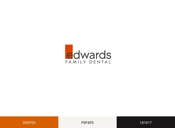 OH Edwards Family Dental brand color palette