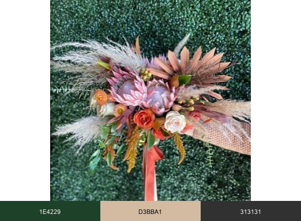 Edwards Floral brand color palette