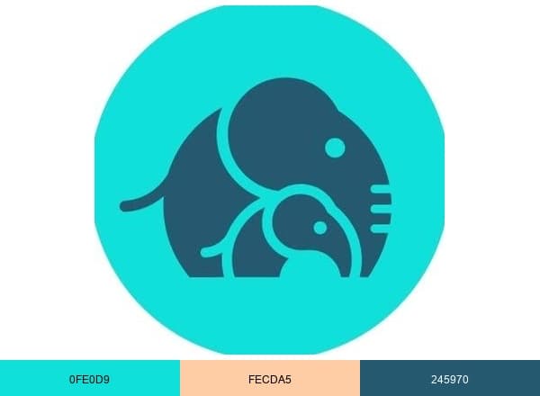 Ellie Mental Health brand color palette