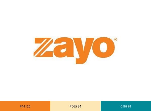 Zayo brand color palette