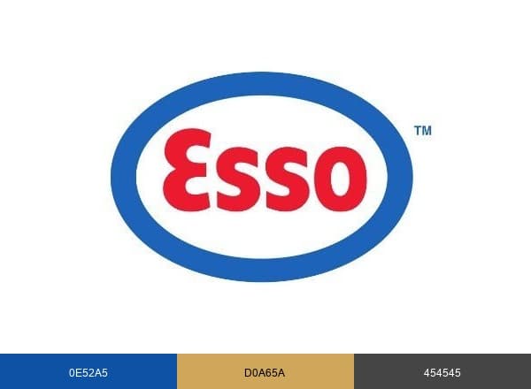 Esso brand color palette