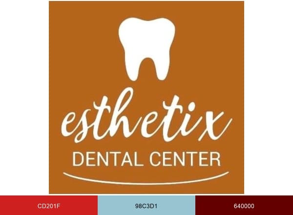 Esthetix Dental Center brand color palette