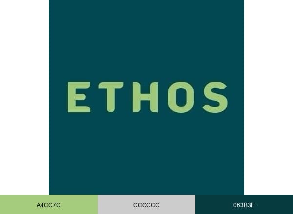 Ethos Veterinary Health brand color palette
