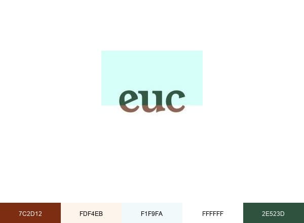 Eucalyptus brand color palette
