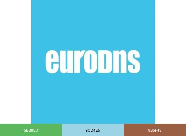 EuroDNS brand color palette