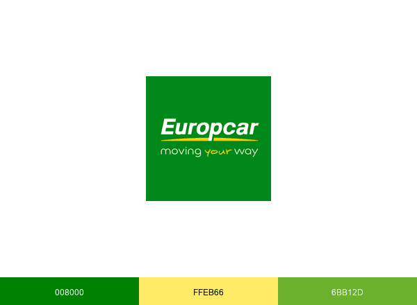 Europcar brand color palette