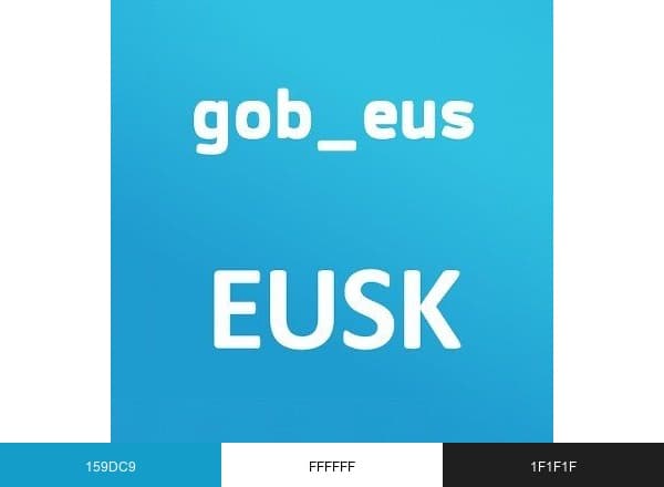 Eusko Jaurlaritza brand color palette