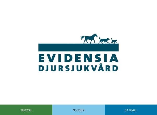 Evidensia Djursjukvård brand color palette