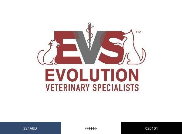 Evolution Veterinary Specialists brand color palette