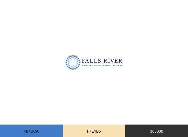 Falls River Assisted Living and Memory Care brand color palette