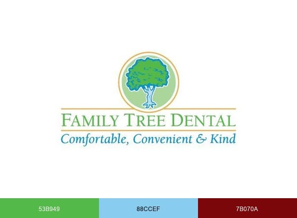 at Family Tree Dentist brand color palette