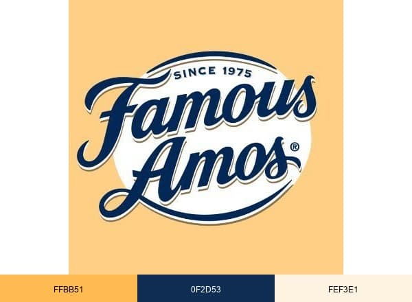 Famous Amos brand color palette