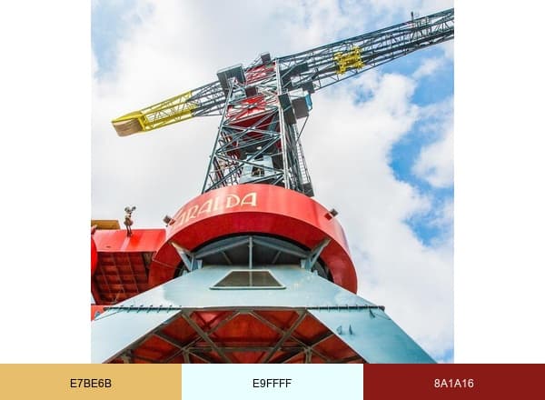 Faralda Crane Hotel brand color palette
