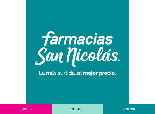 Farmacia San Nicolas ONLINE brand color palette