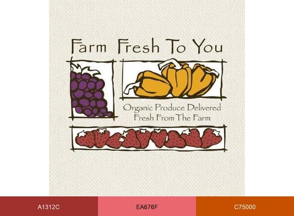 Farmfreshtoyou brand color palette