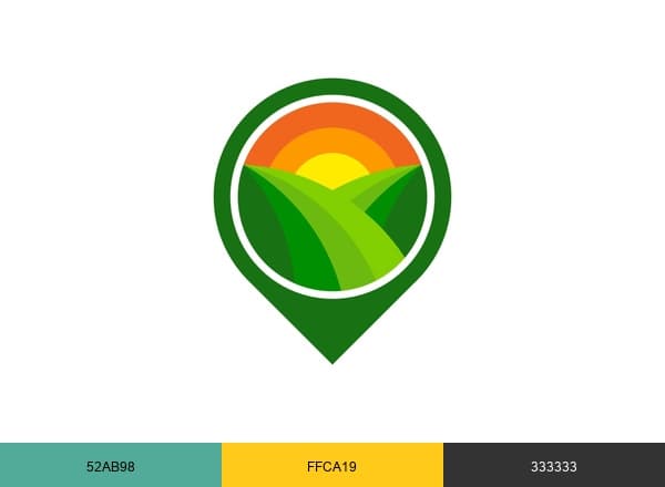 farmsforsaleireland.com Ireland's No.1 for Farms & Land Property For Sale brand color palette