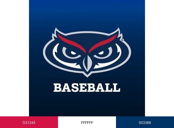 Florida Atlantic Baseball brand color palette