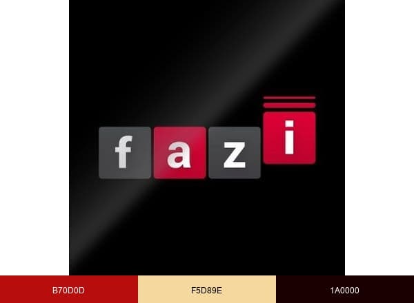 FAZI Company brand color palette