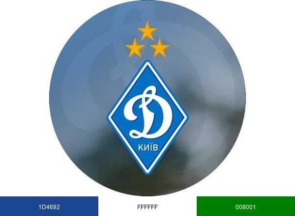 FC Dynamo Kyiv brand color palette