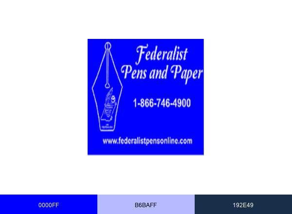 Federalist Pens brand color palette