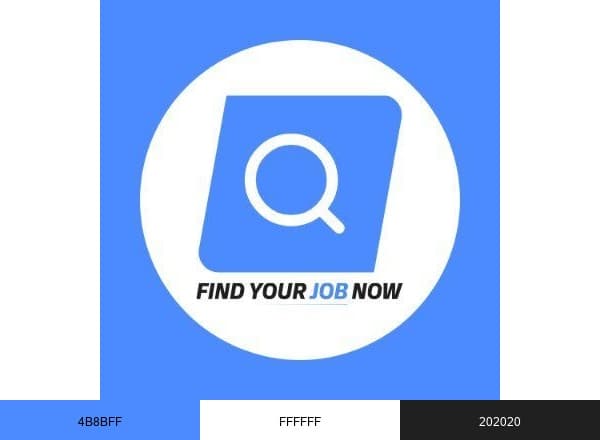Find Your Job Now brand color palette