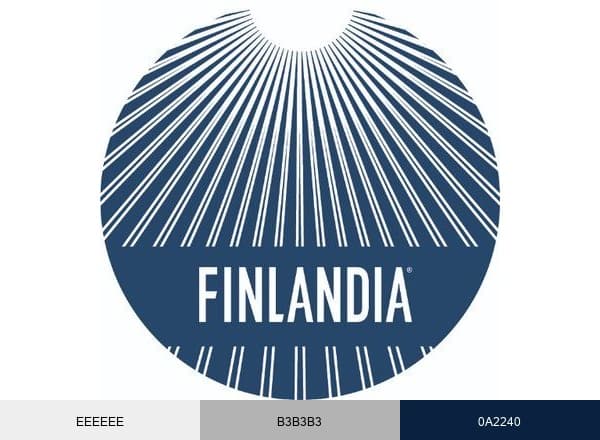 Finlandia Vodka Worldwide brand color palette