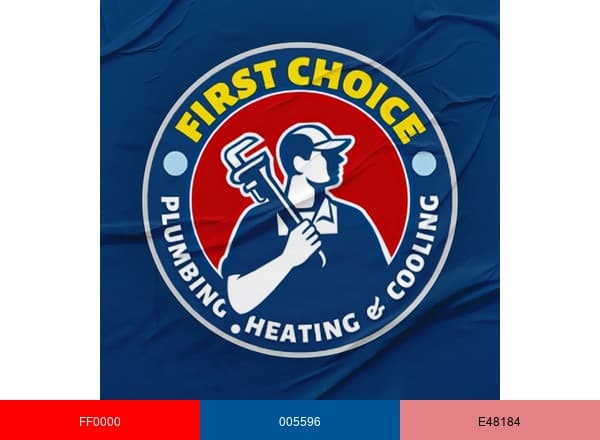 First Choice Plumbing Heating & Air Conditioning brand color palette