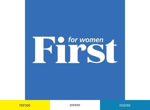 FIRST for Women Magazine brand color palette